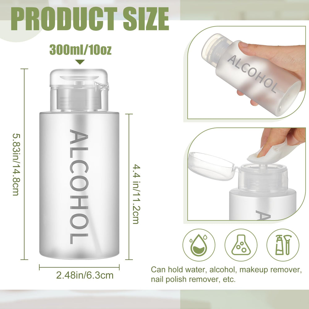 Layhit alcohol pump bottle cap top showing secure, leak-resistant design.