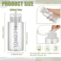 Layhit alcohol pump bottle cap top showing secure, leak-resistant design.