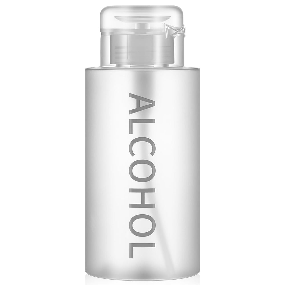 Layhit alcohol pump bottle front view for quick, mess-free dispensing.