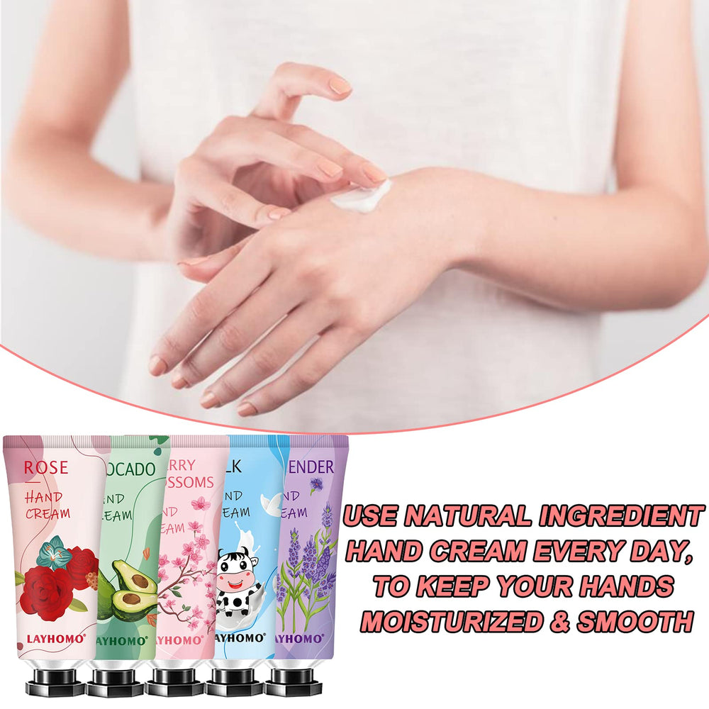 Layhomo hand cream avocado honey lavender highlights soothing aroma and skin-softening formula