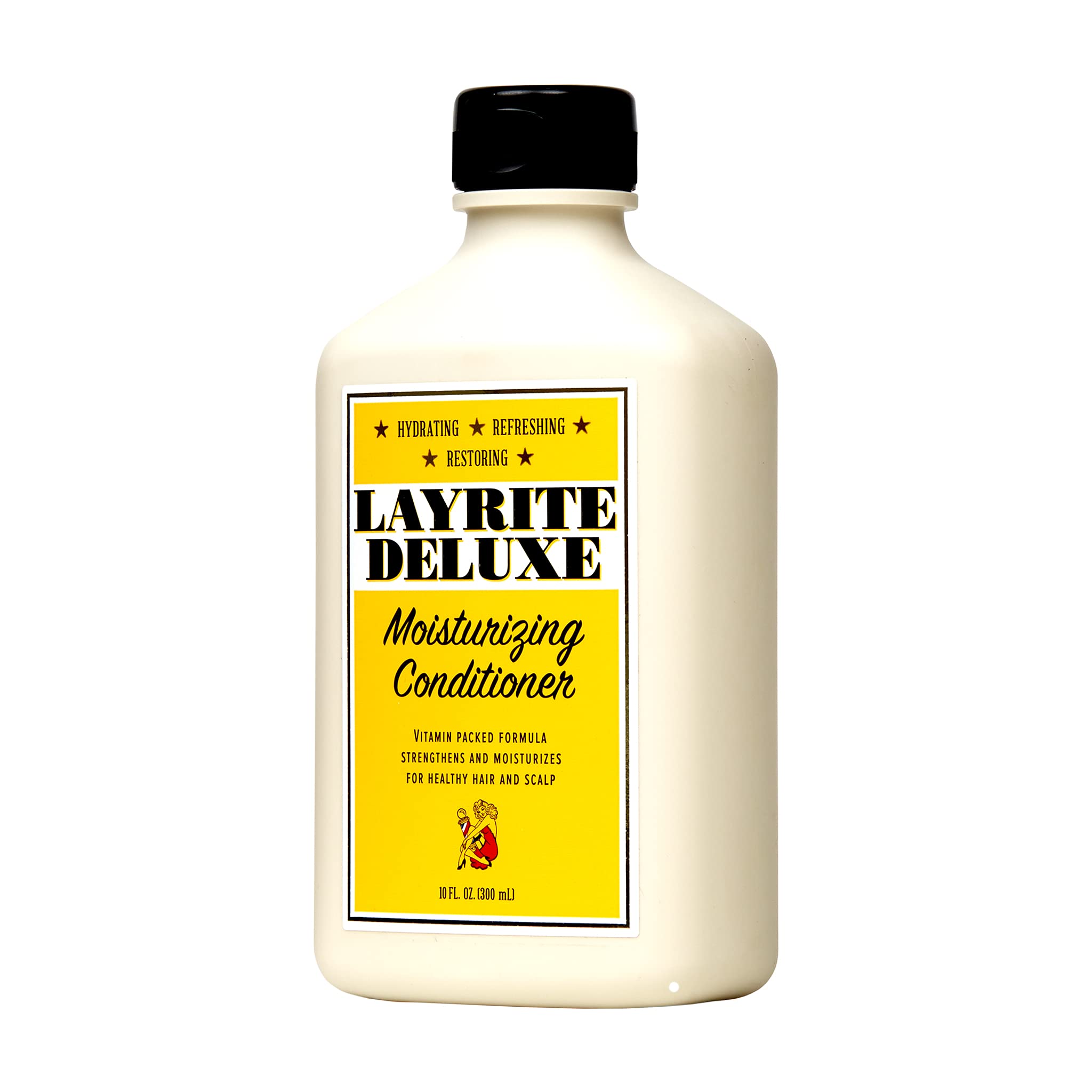 Layrite Moisturizing Conditioner hair-soft-shine demonstrates manageable, moisturized hair without weighed-down feel