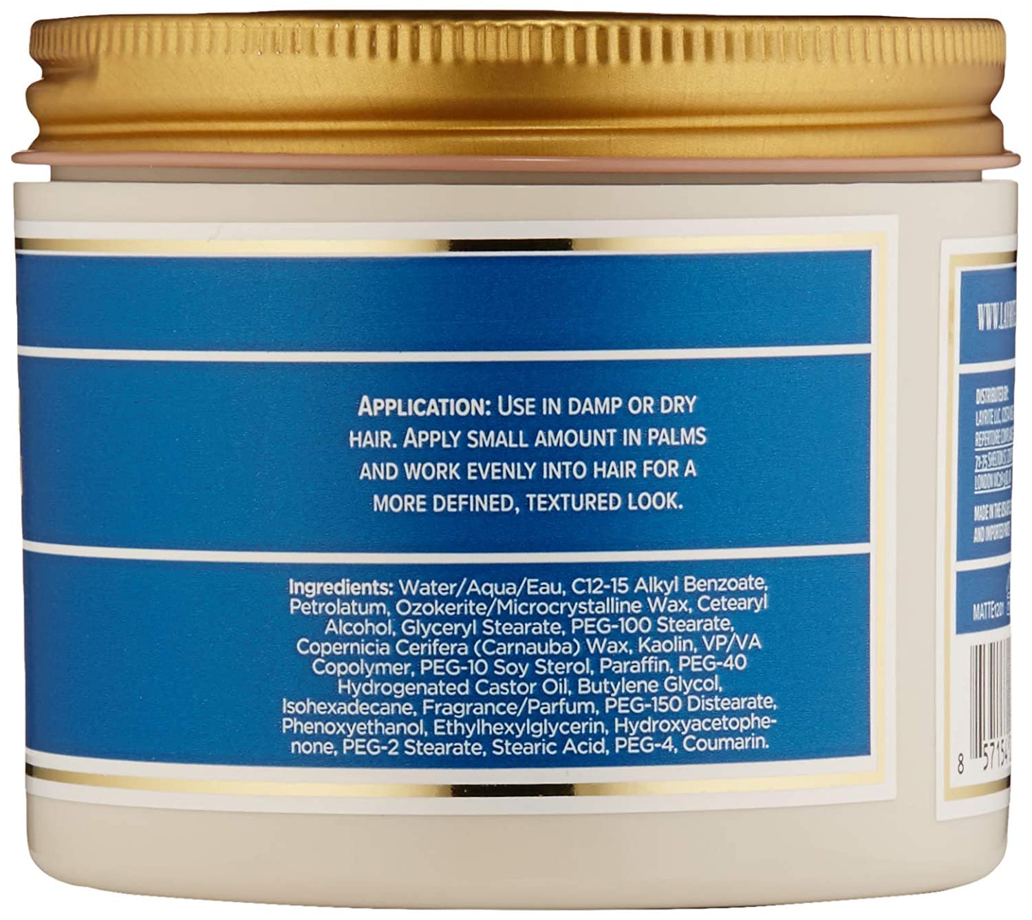 Layrite Natural Matte Cream being distributed with fingers for easy application.