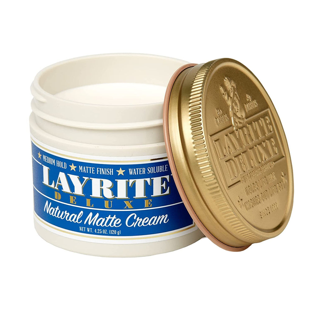 Layrite Natural Matte Cream texture demonstration for easy application