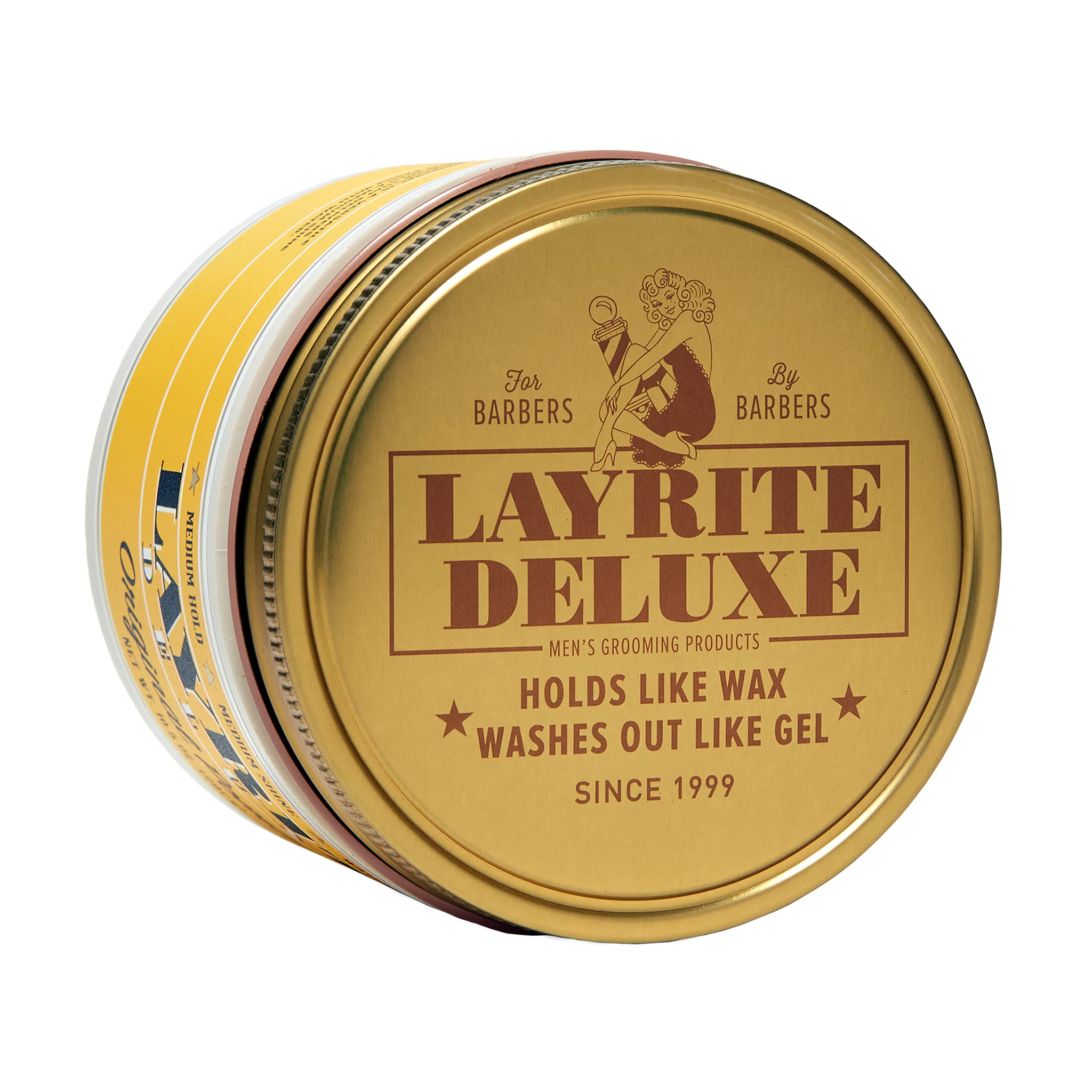 Layrite Original Pomade textured hair style displaying medium shine and flexible hold