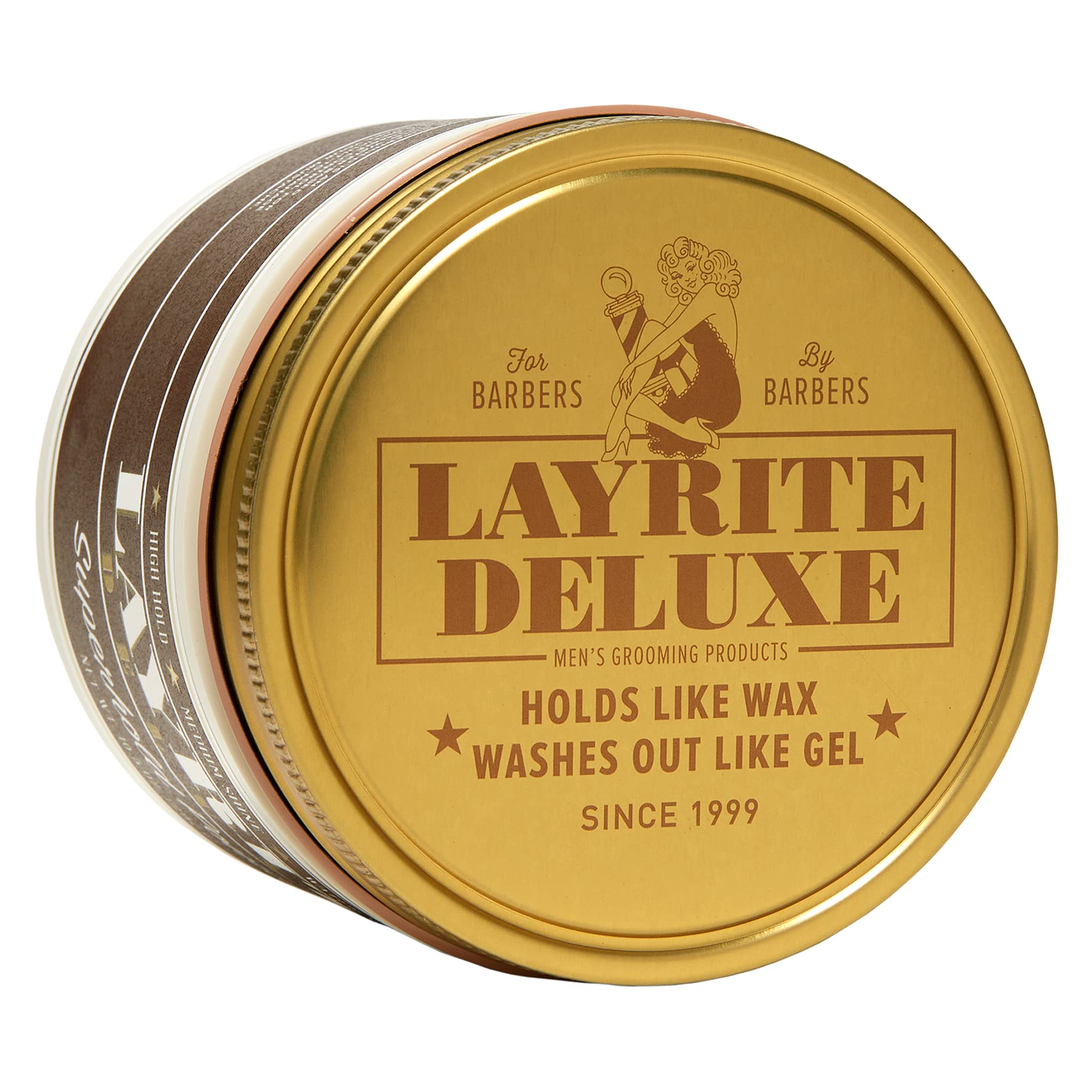 Layrite Super Hold Pomade vanilla-scent bottle for grooming rituals