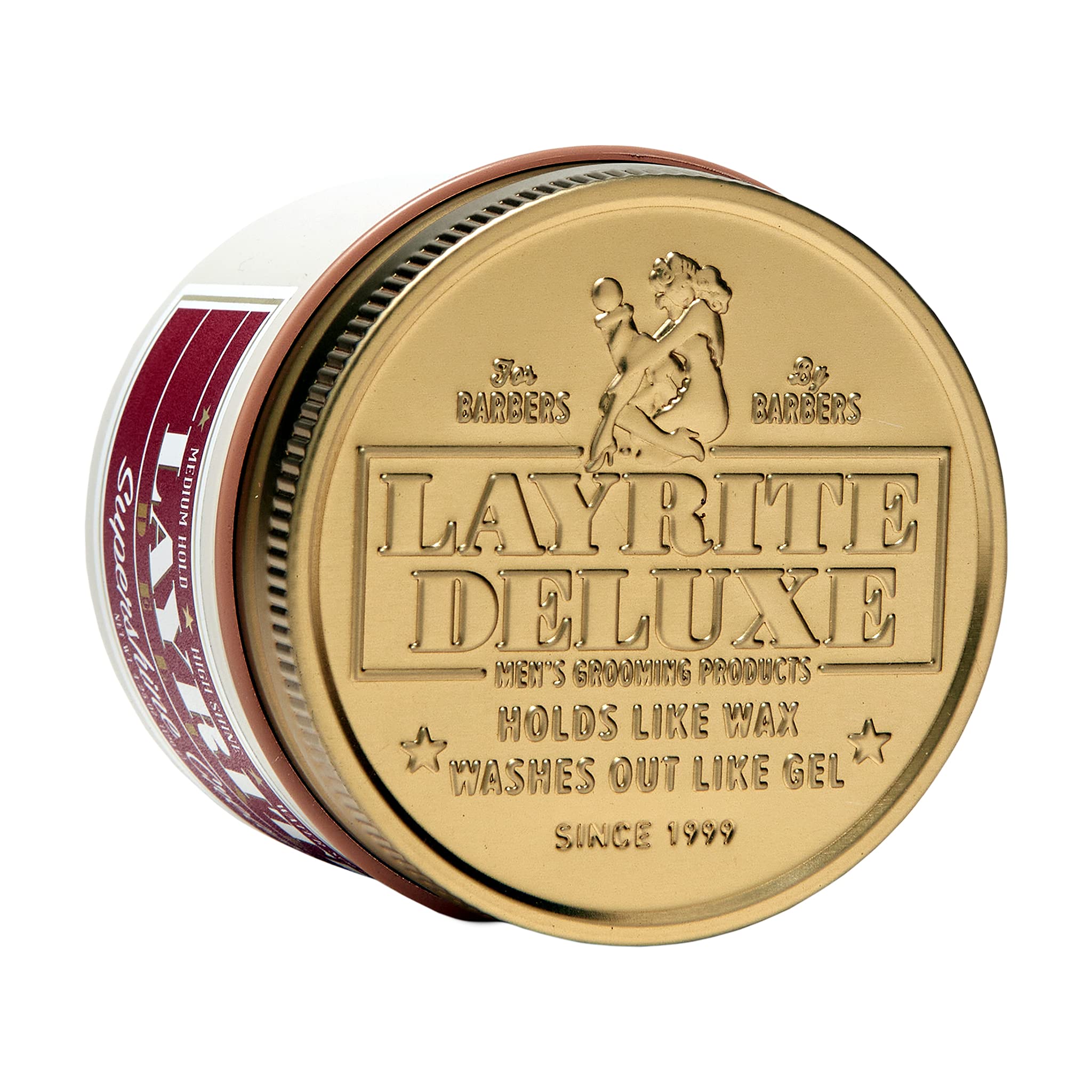 Layrite Supershine Cream vanilla scent finish for all-day freshness.