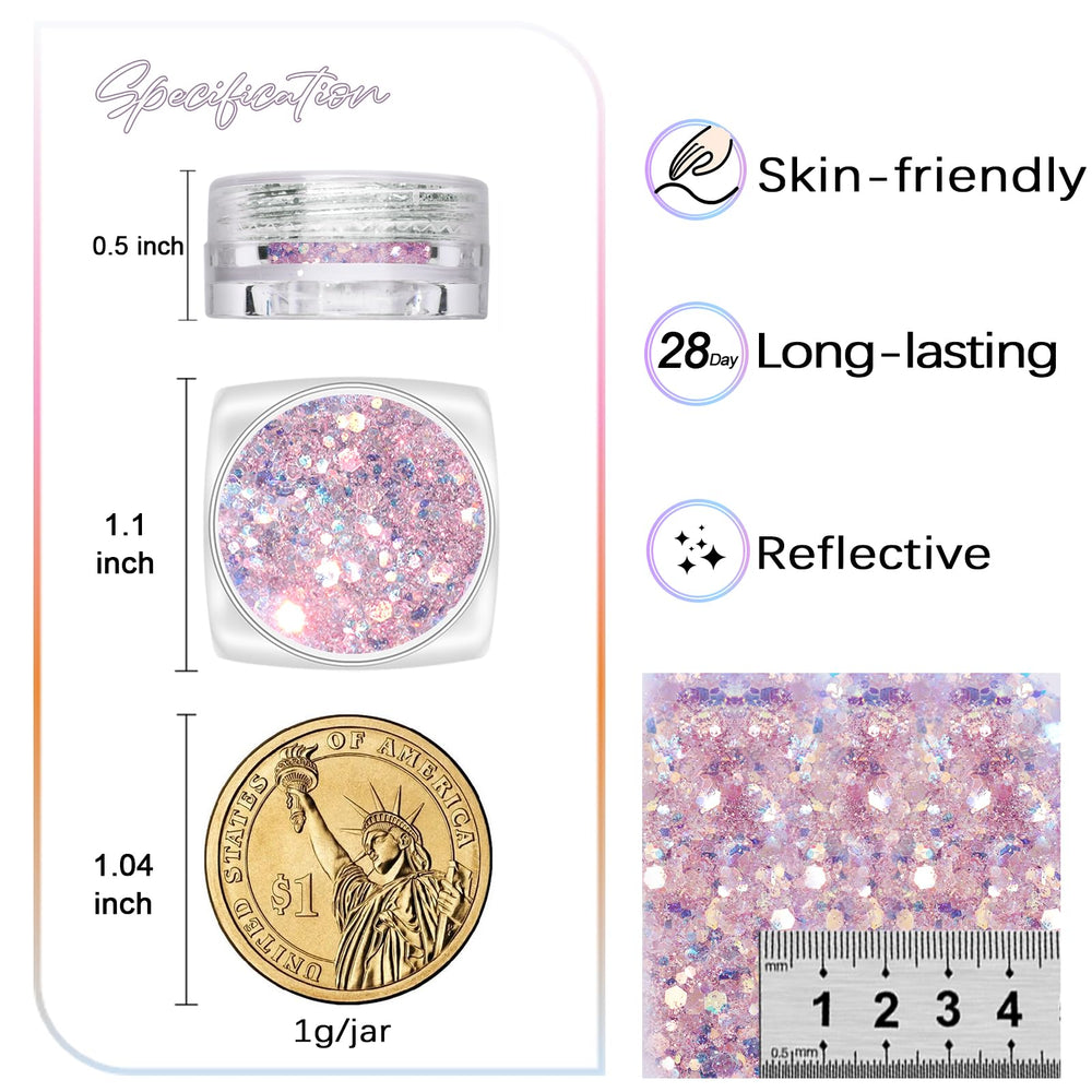 Laza party-ready glitter collection sparkles at events and celebrations.