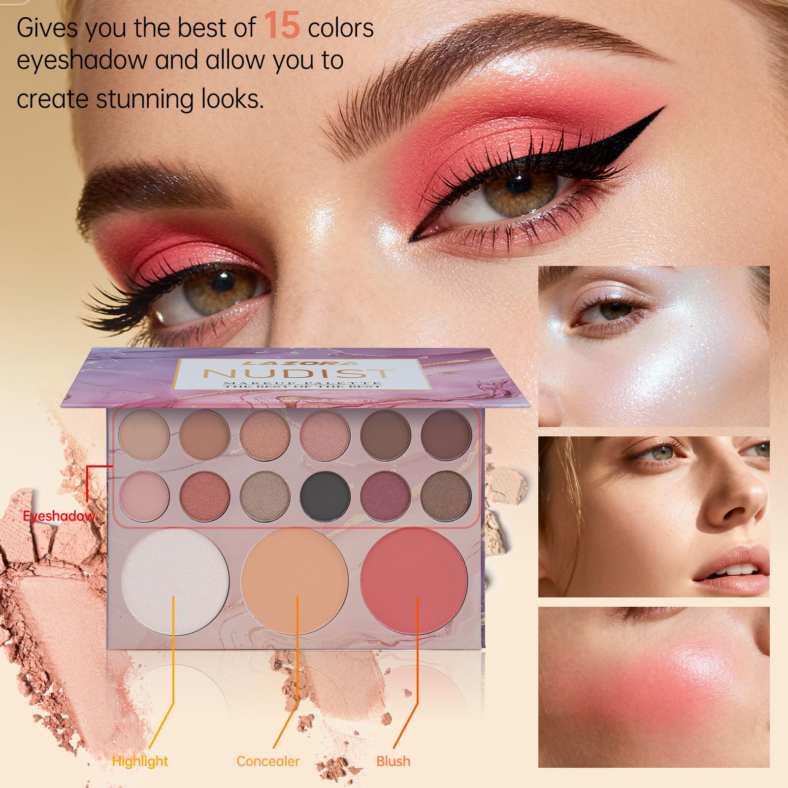 LAZORA foundation bottle offers skin tone matching for natural looks