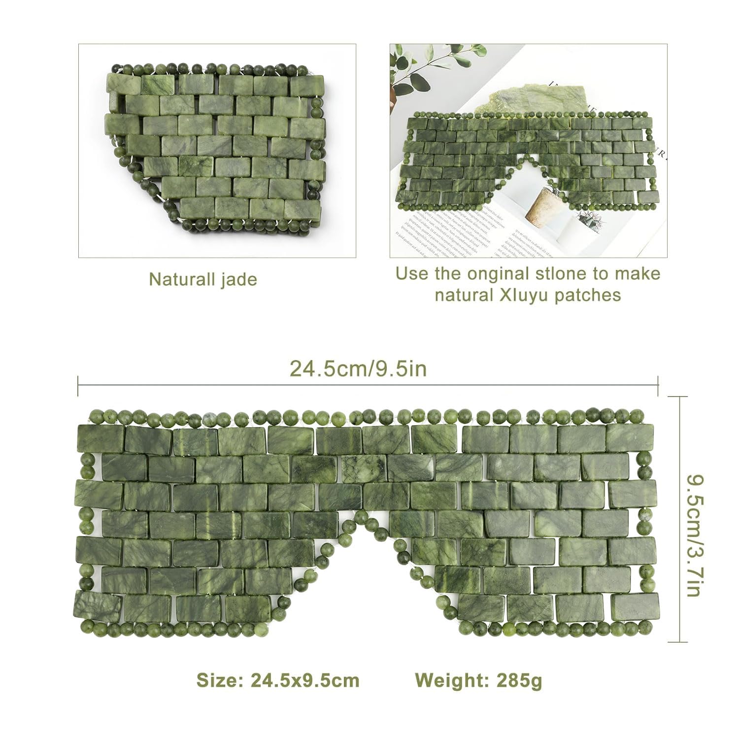 LazyGa Jade Eye Mask reusable and easy to clean after daily use.