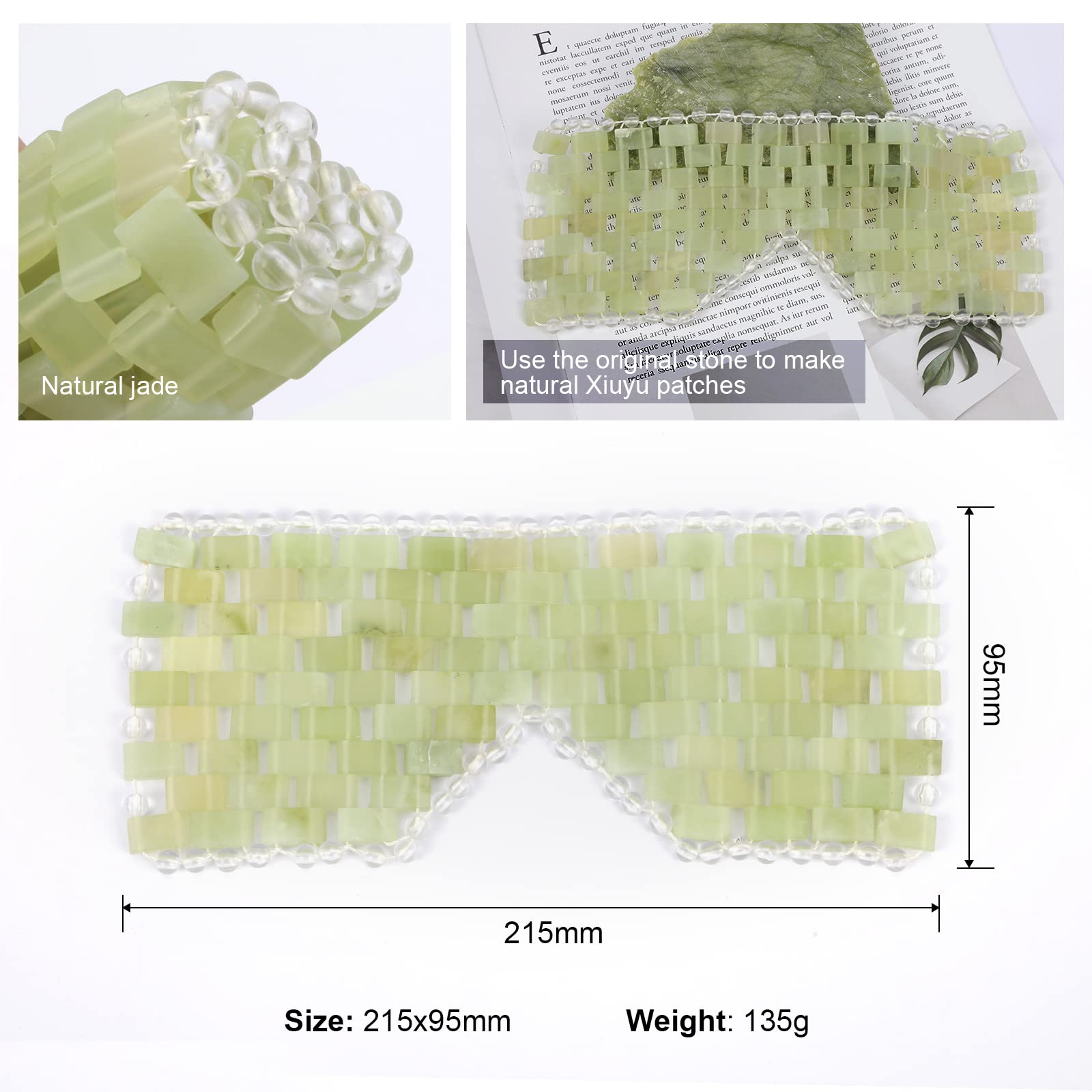 LazyGa Jade Eye Mask easy-clean design for quick maintenance.