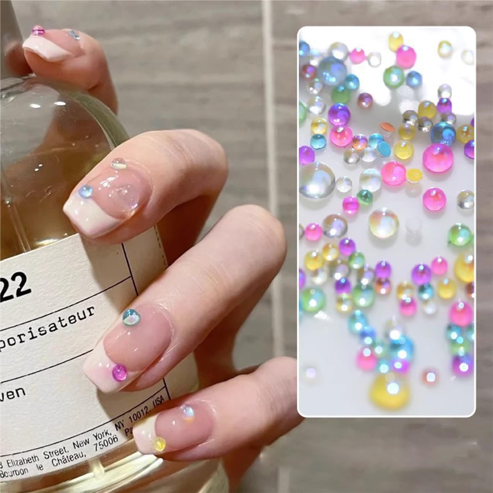 LBPEPAMZ aurora-pearls provide elegant shimmer for nail accents.