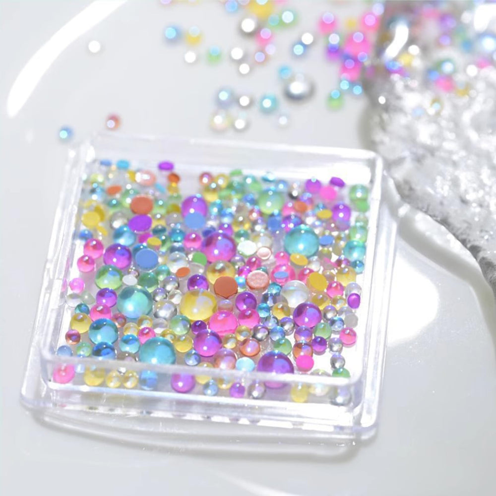 LBPEPAMZ mermaid-bubble-beads add whimsical sparkle to nails and crafts.