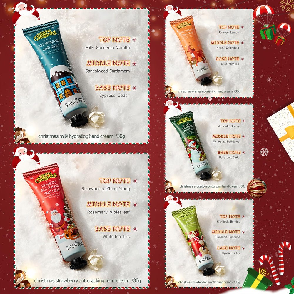 LCDGTJ hand cream orange scent uplifting aroma with fast-penetrating hydration.