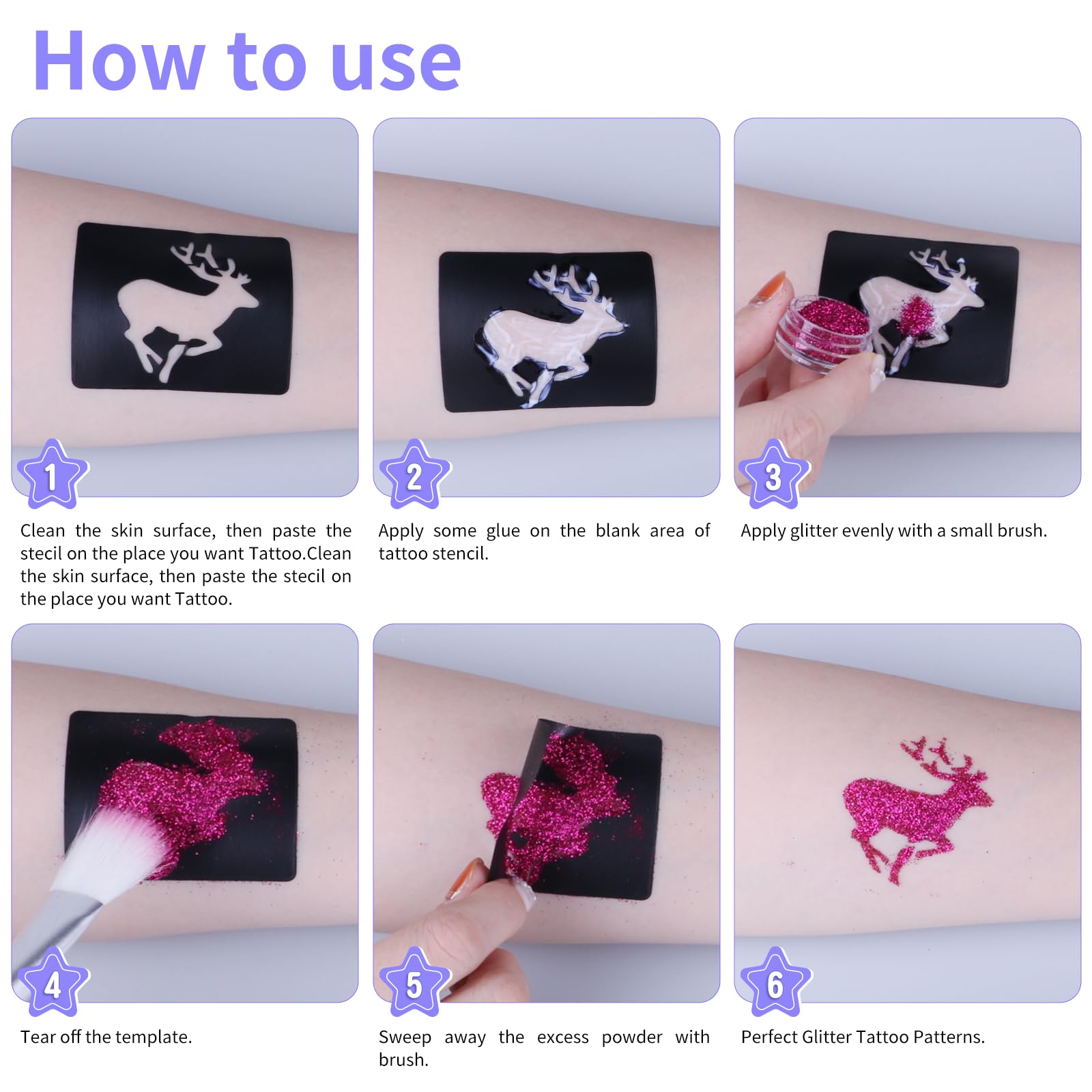 LCDGTJ waterproof tattoos stay vibrant 3-7 days during activities