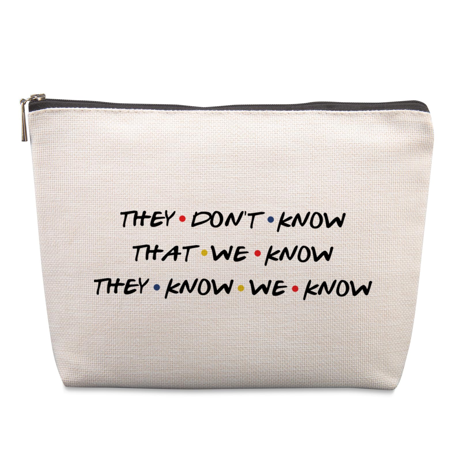Lcoanriut Friends cosmetic bag front view, gift-worthy for fans.