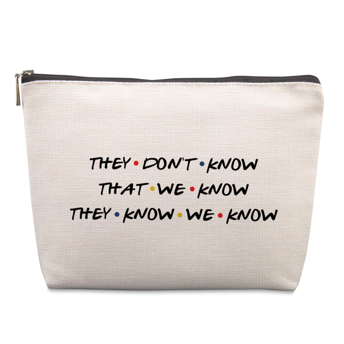 Lcoanriut Friends cosmetic bag front view, gift-worthy for fans.