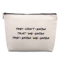 Lcoanriut Friends cosmetic bag front view, gift-worthy for fans.