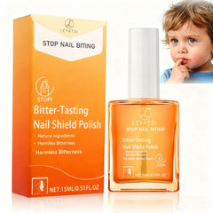 LCYATSI nail-biting-polish bottle showing bitter formula for habit support
