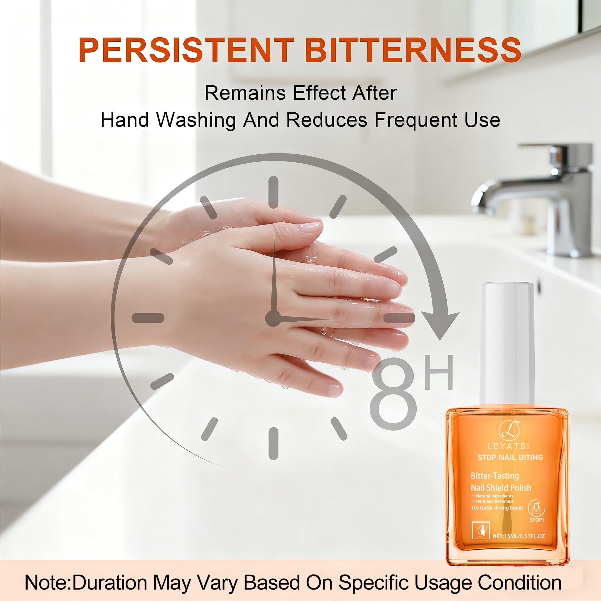 LCYATSI nail-biting-polish invisible film lasts hours during daily activities