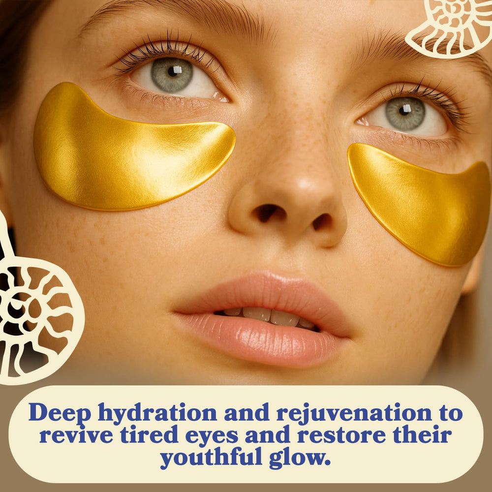 LE GUSHE Gold Under Eye Patches help smooth fine lines around the eyes