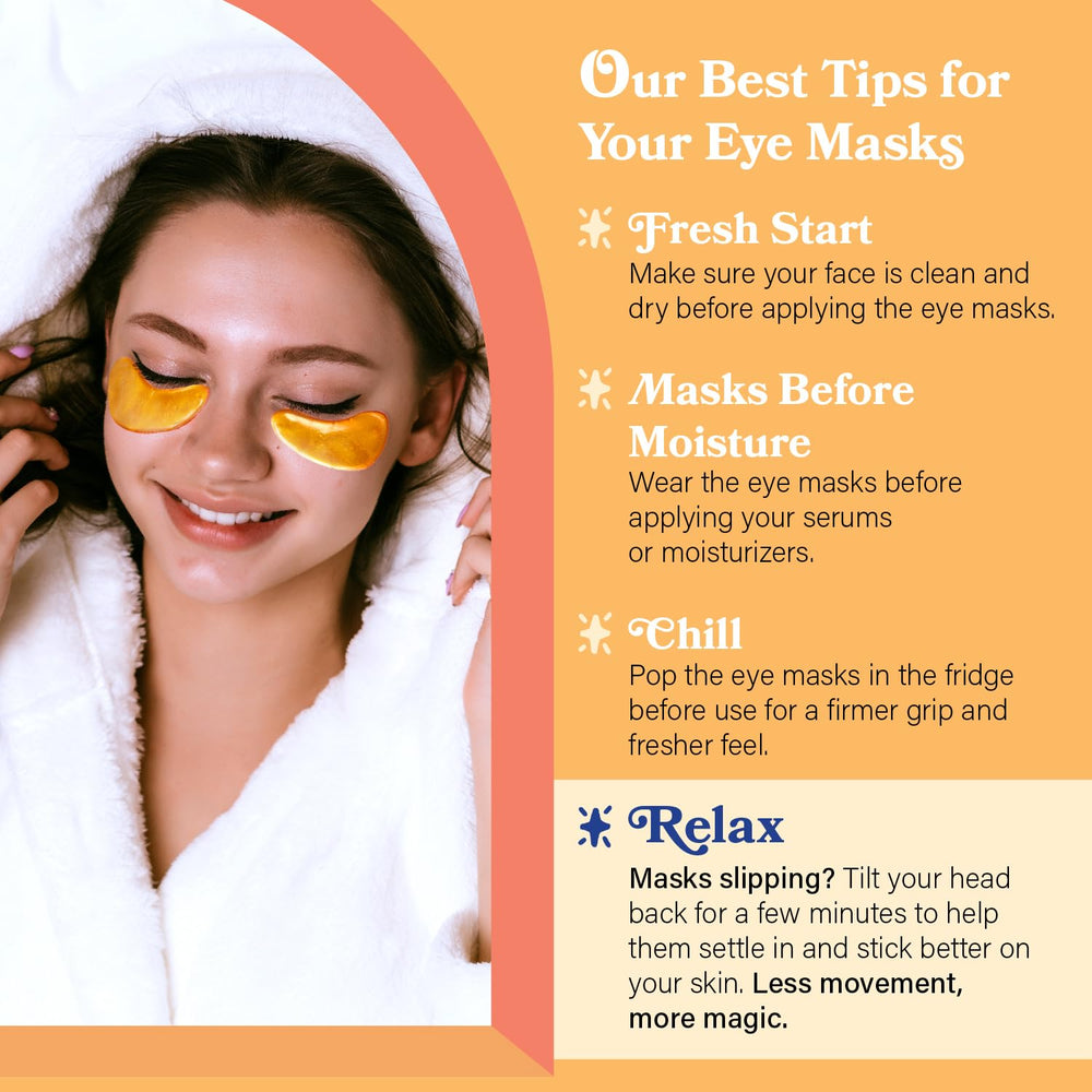 LE GUSHE Gold Under Eye Patches gift ready bridesmaid treatment