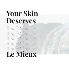 Le Mieux 24Hr Age Defying Cream jar closeup shows rich texture for dry skin.