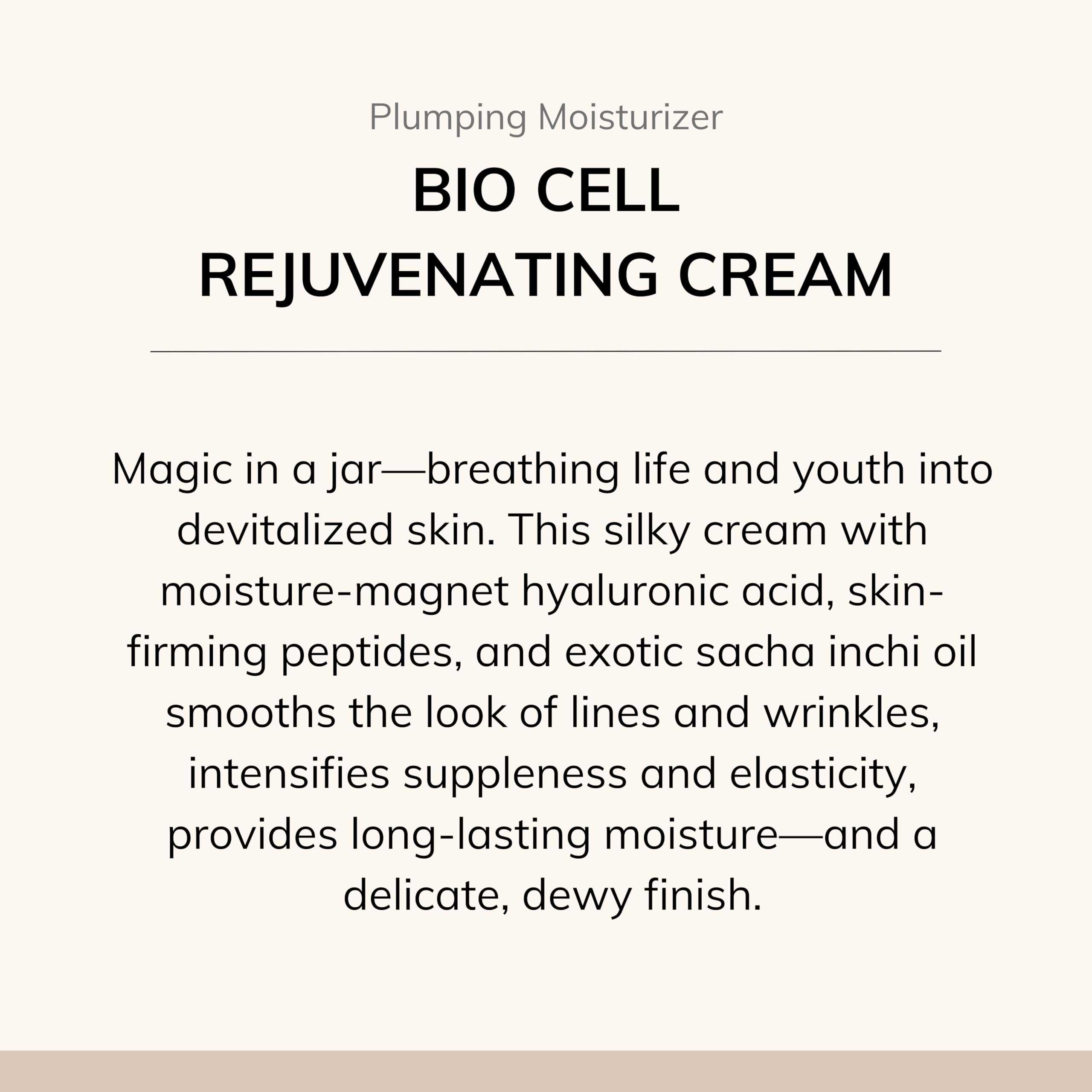 Le Mieux Bio Cell Rejuvenating Cream packaging shows 52 ml size