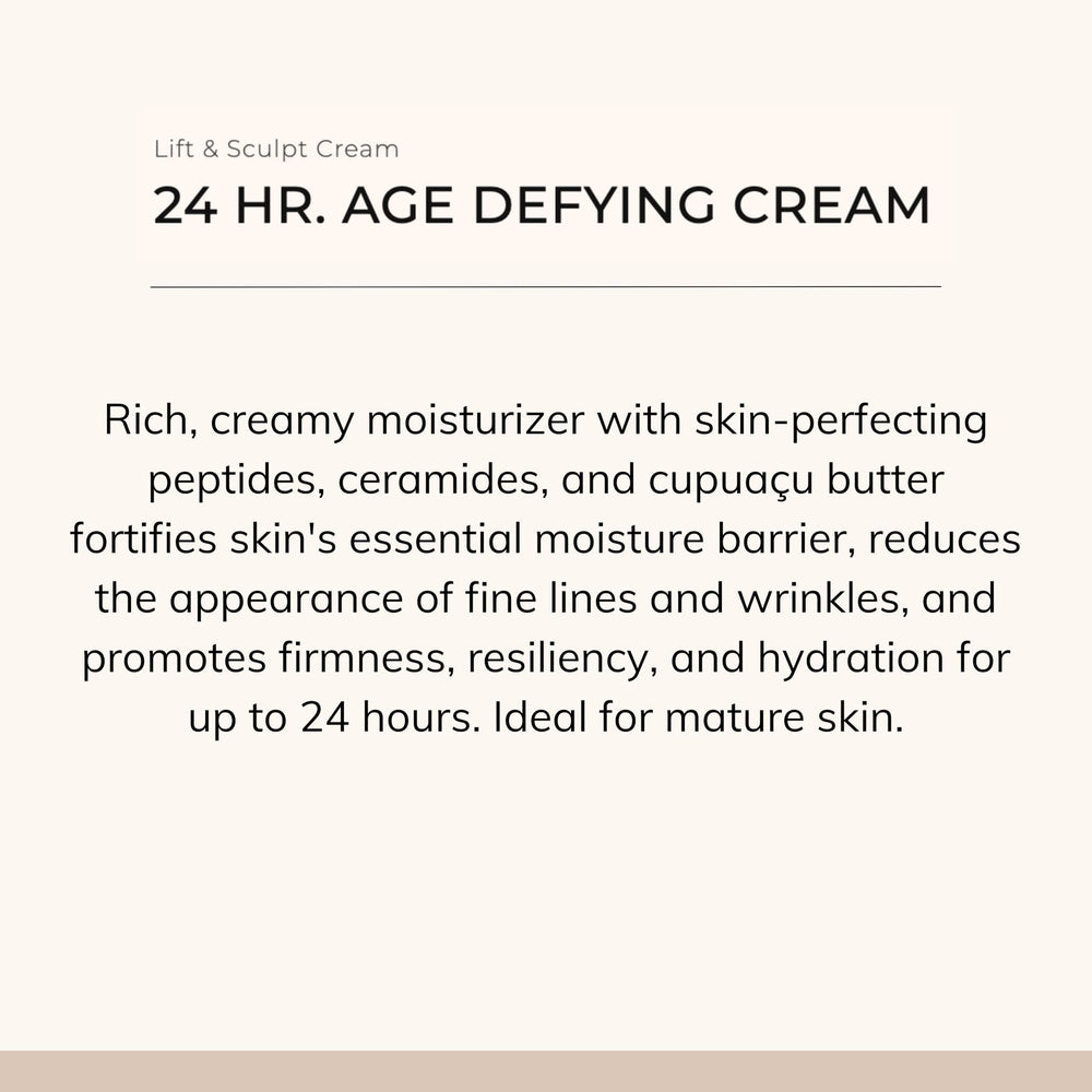 Le Mieux 24h crema, cuello creposo suavizado para una apariencia más uniforme.