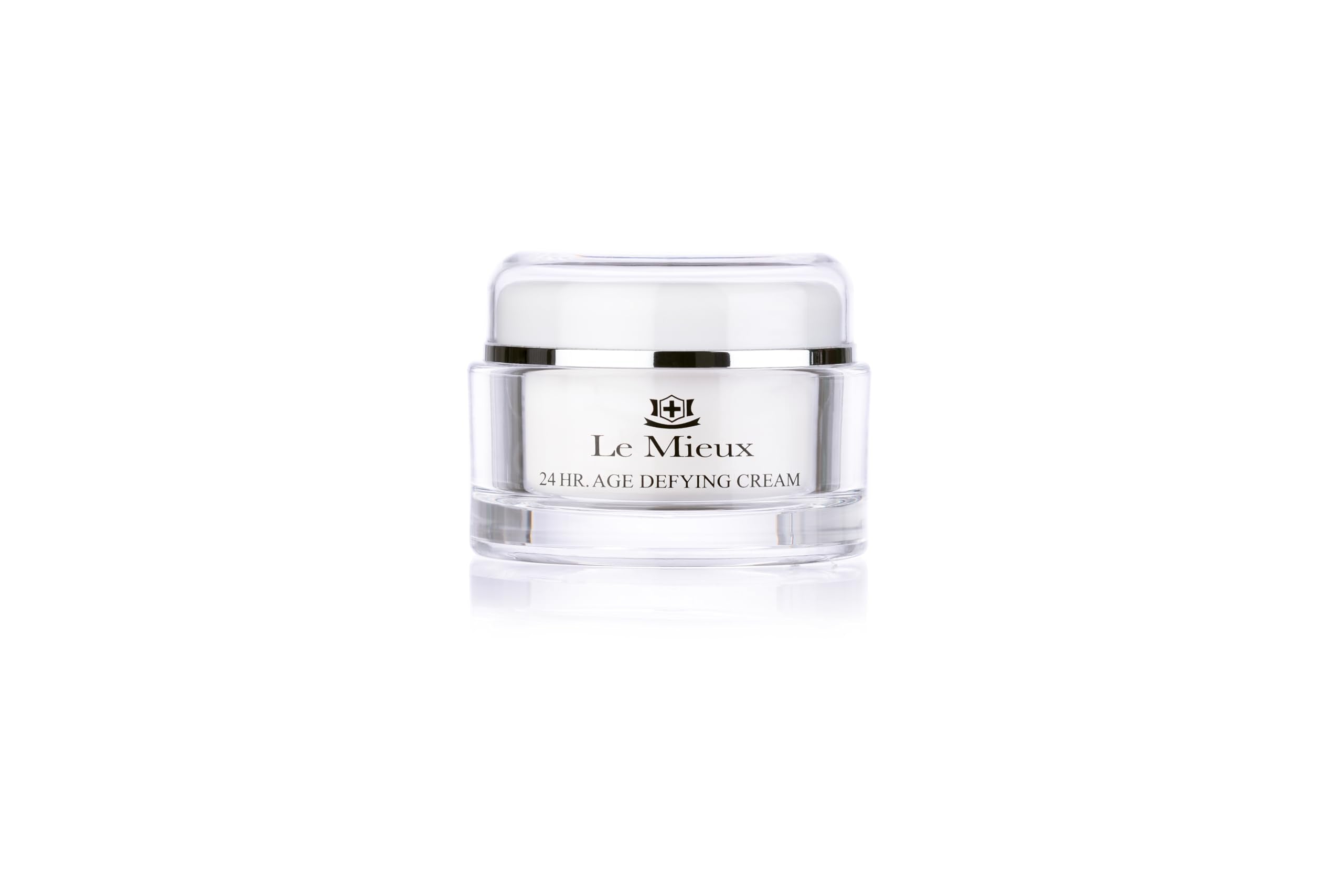 Le Mieux 24h crema, frasco visible, textura cremosa para hidratación prolongada.