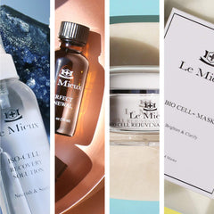 Le Mieux Essence Moisturizer pump demonstrates easy, fragrance-free application.