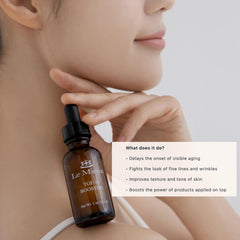 Le Mieux TGF-B Booster serum with peptide blend displayed for firmness support.