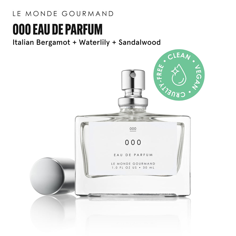 Le Monde Gourmand 000 Spray with soft focus evokes date-night mood.