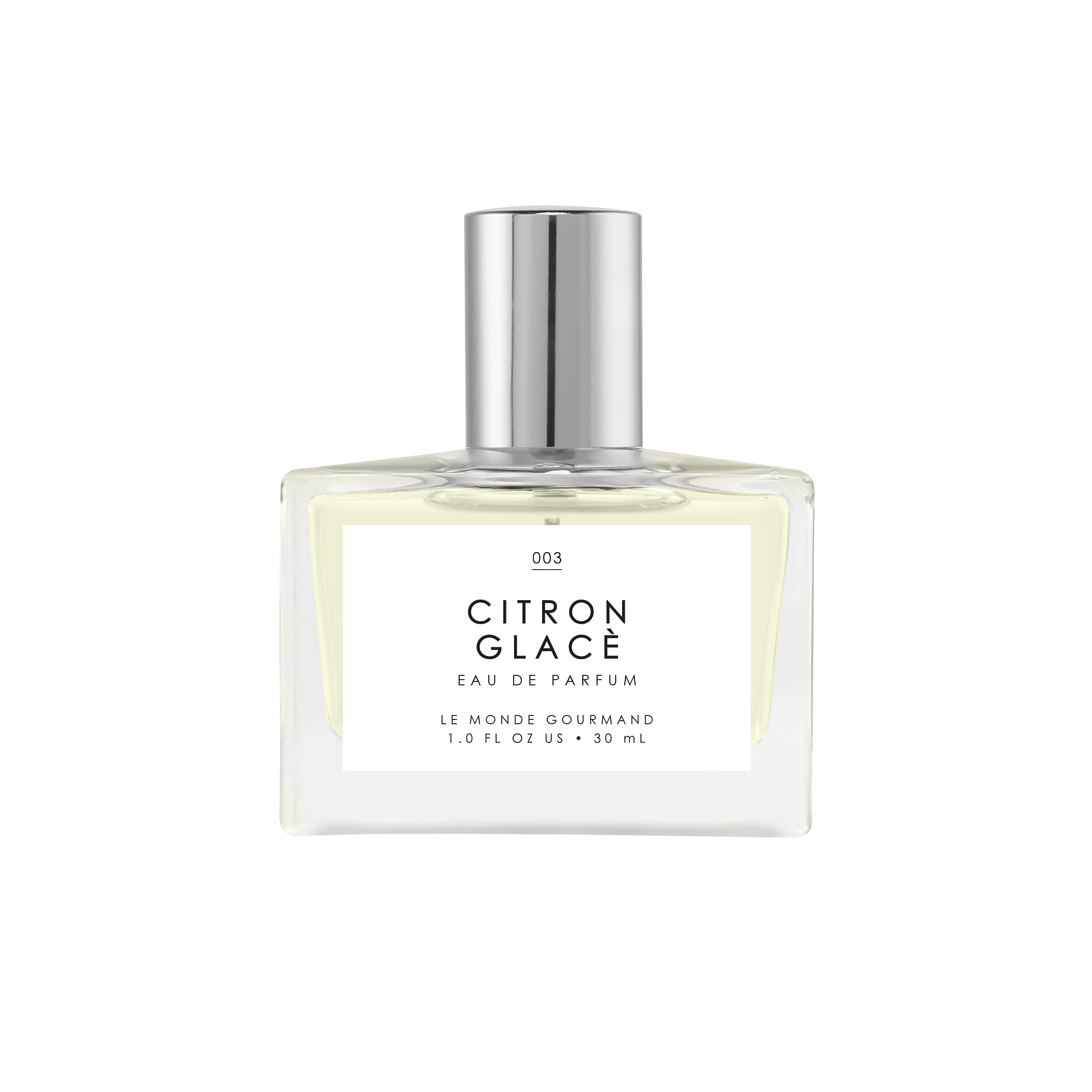 Le Monde Gourmand Citron Glacé bottle—bright lemon aroma for daily refresh.