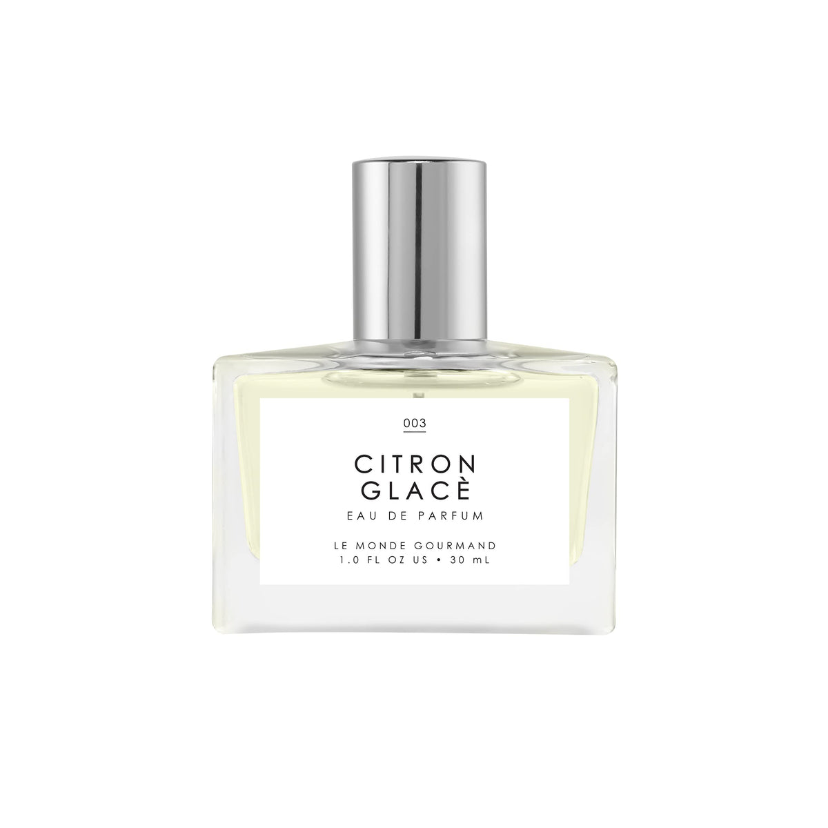Le Monde Gourmand Citron Glacé bottle—bright lemon aroma for daily refresh.