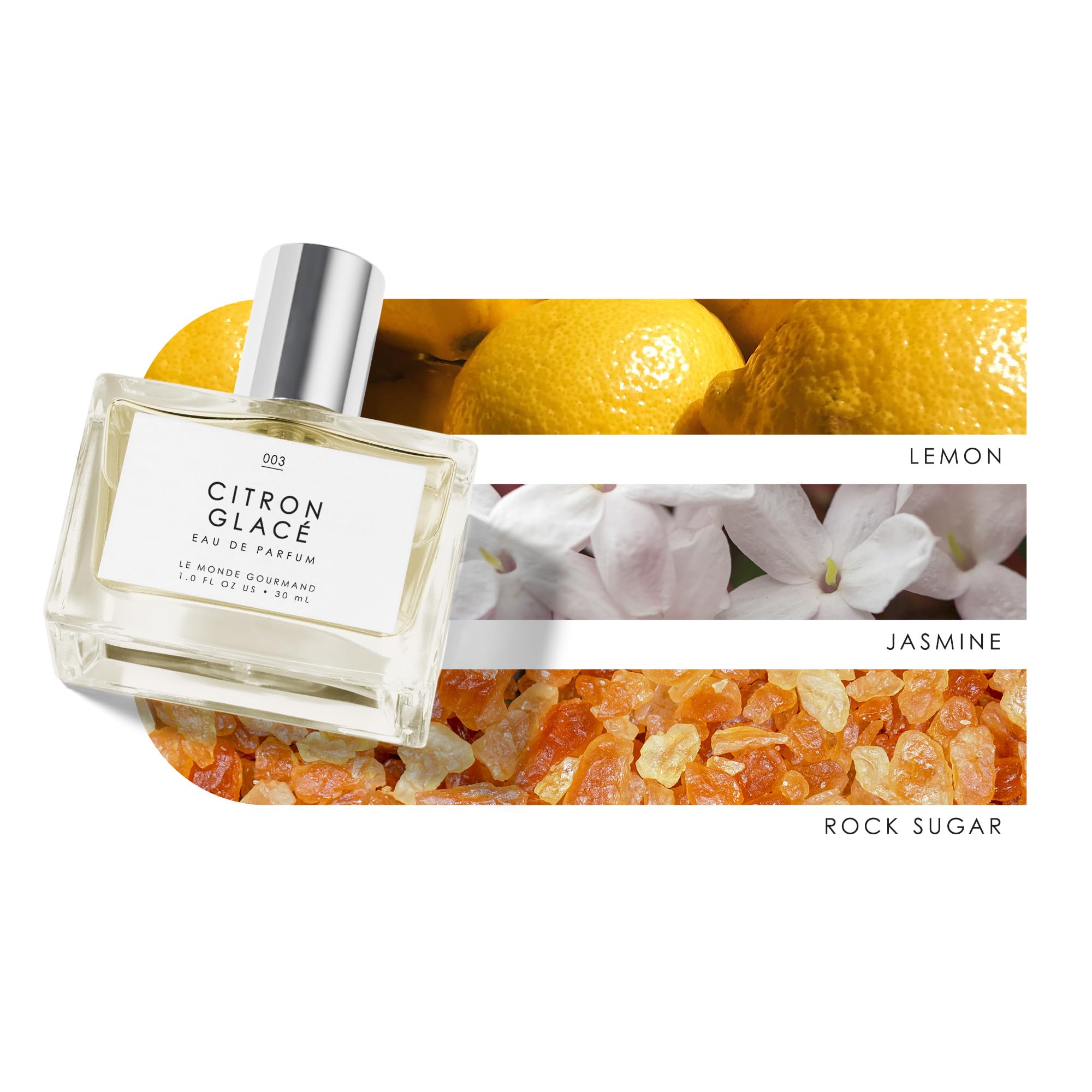 Le Monde Gourmand Citron Glacé rock sugar note adds sweetness.