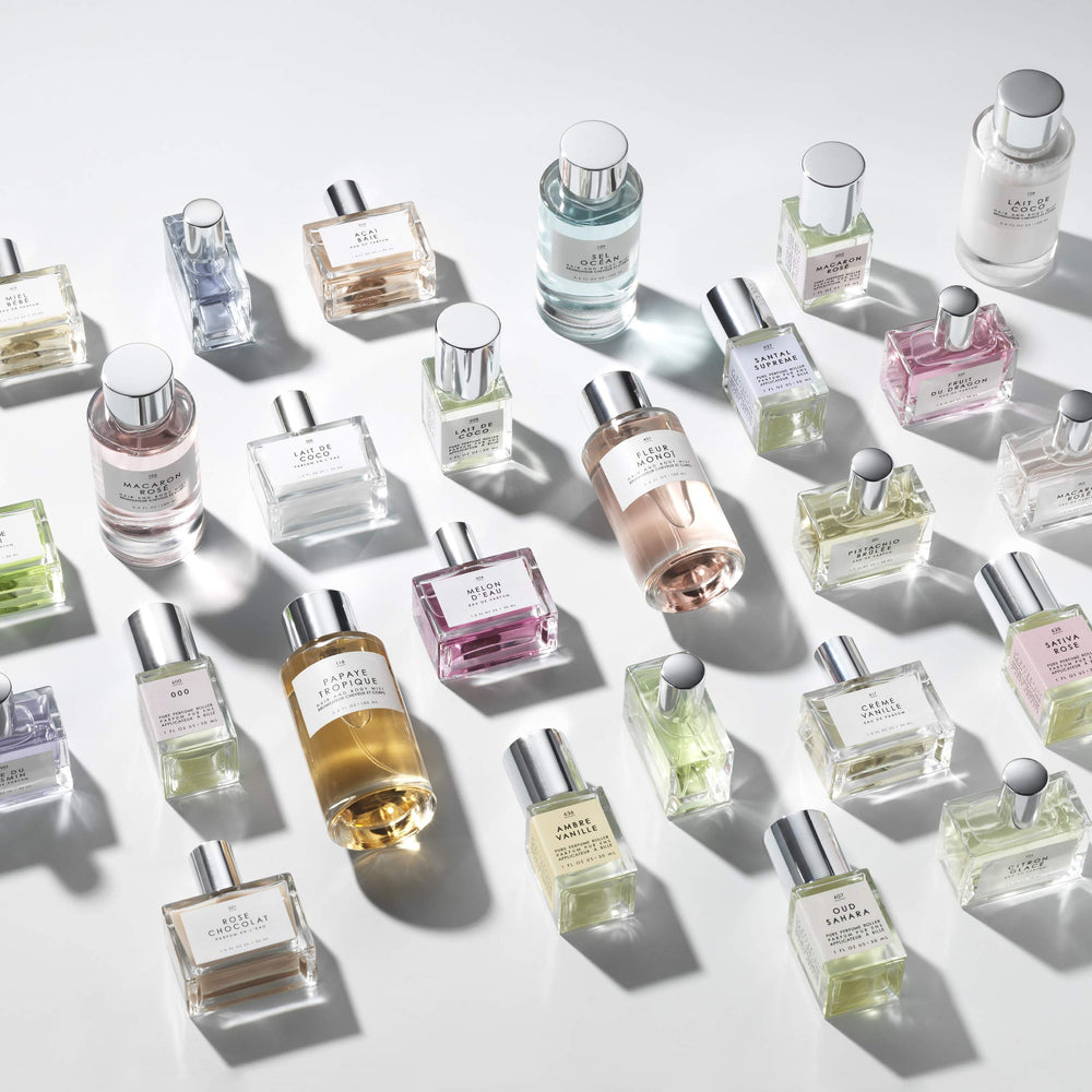 Le Monde Gourmand Collection display inspires fragrance wardrobe choices.