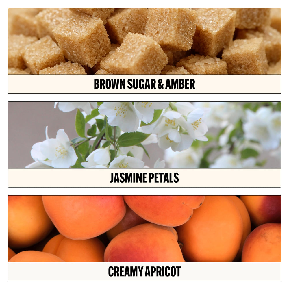 Le Monde Gourmand Creme Vanille jasmine-petals highlight soft floral lift.