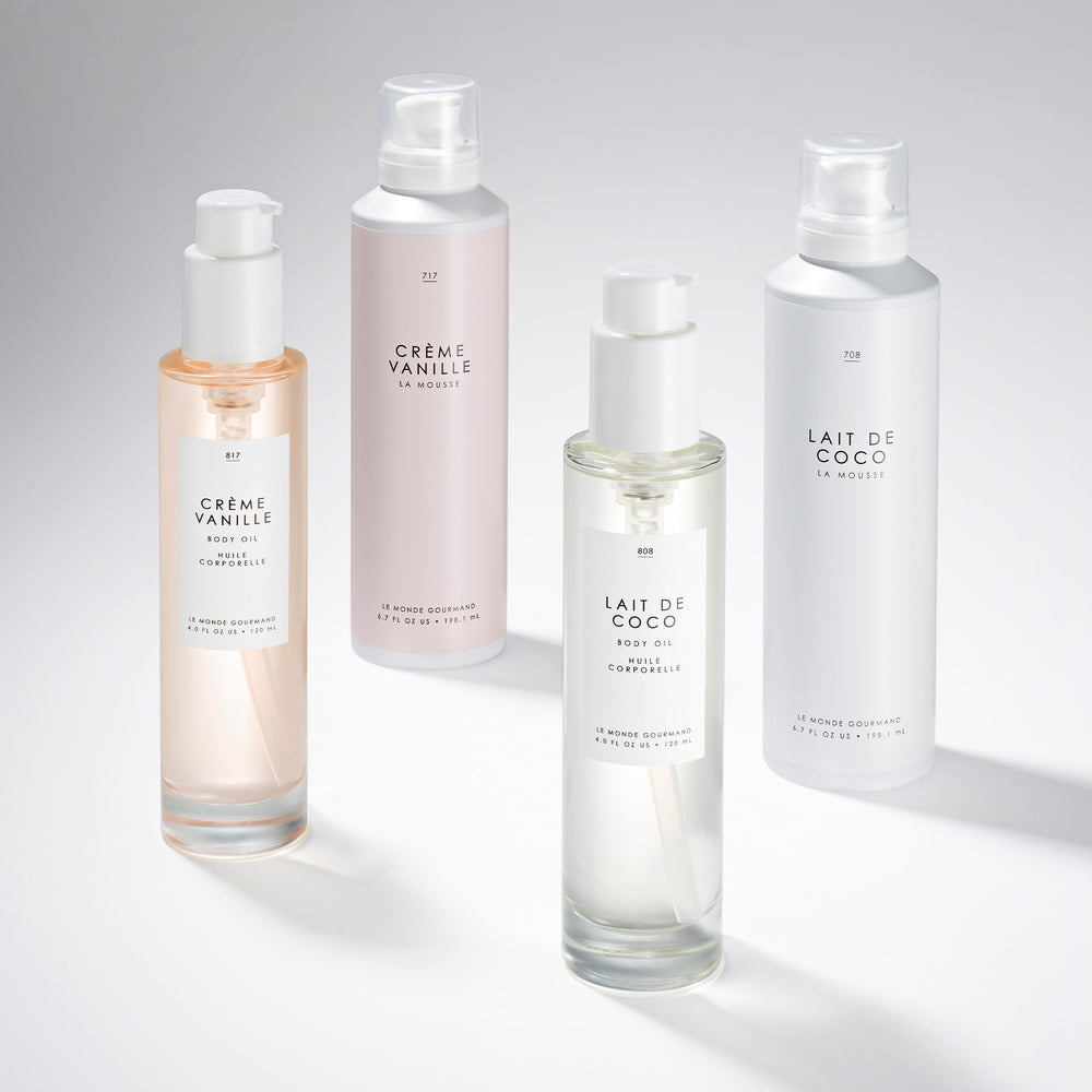 Le Monde Gourmand Crème Vanille Body Oil vitamin E benefits highlight nourishing ingredients