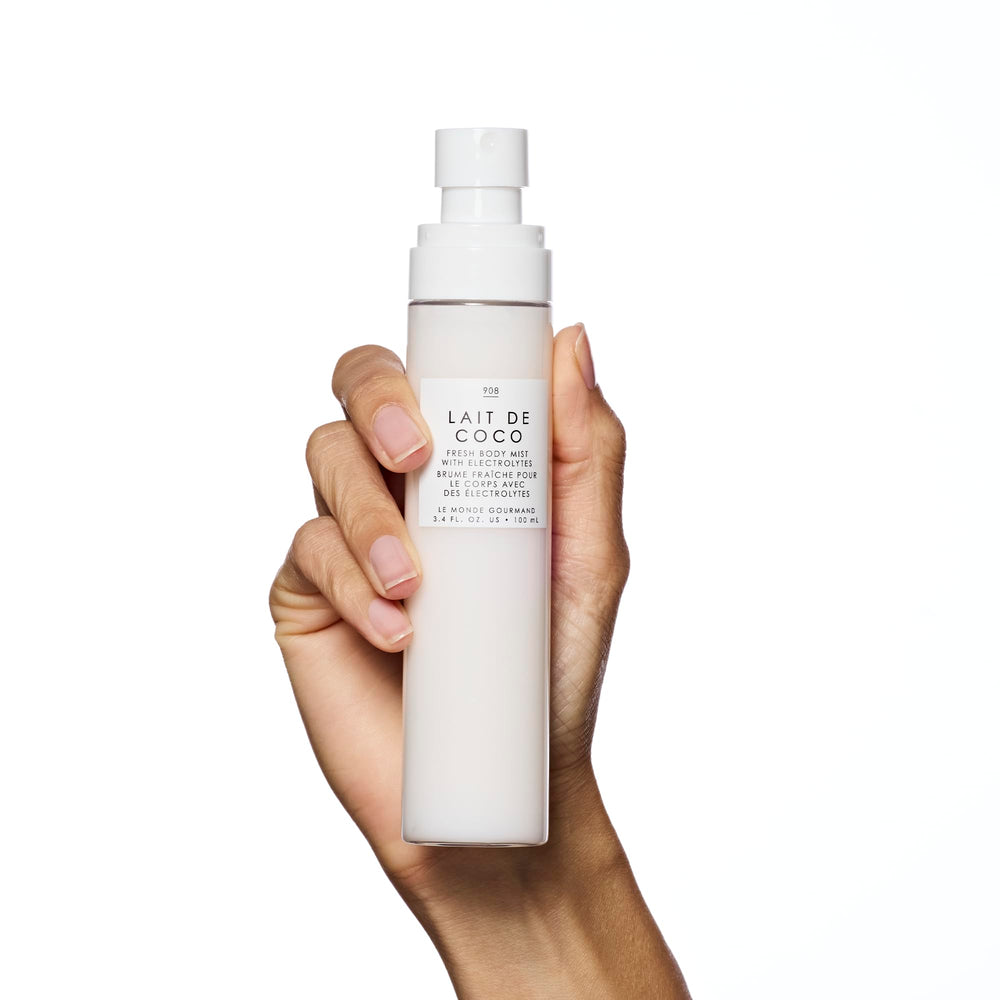 Le Monde Gourmand Fresh Mist spray captures bergamot and coconut for an instant mood lift.