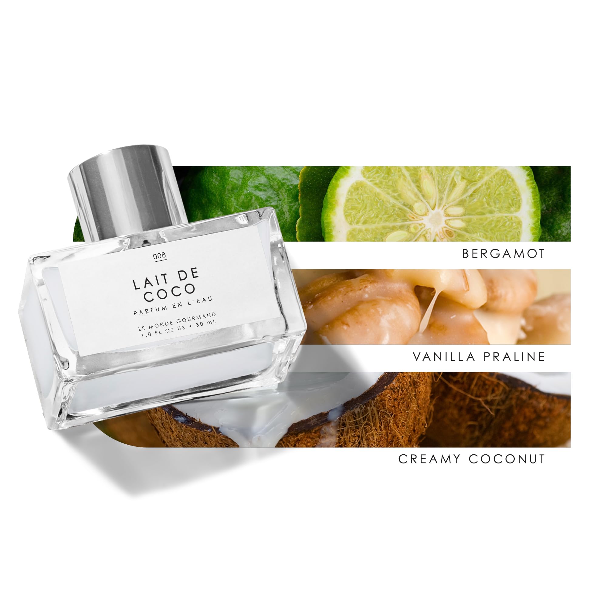 Le Monde Gourmand Le Jumbo Lait de Coco coconut-note closeup evokes tropical mood.