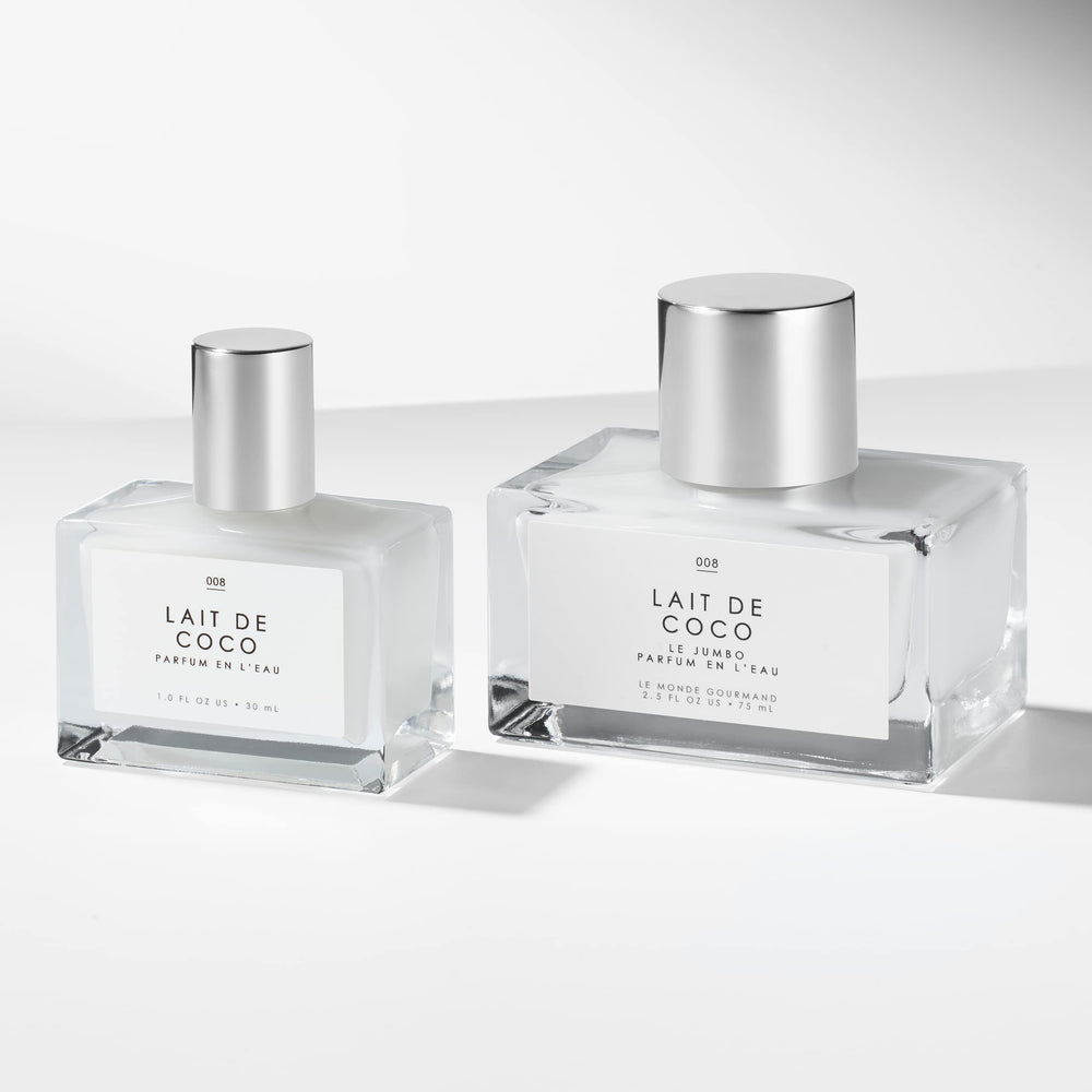 Le Monde Gourmand Le Jumbo Lait de Coco layering idea image demonstrates scent-pairing.