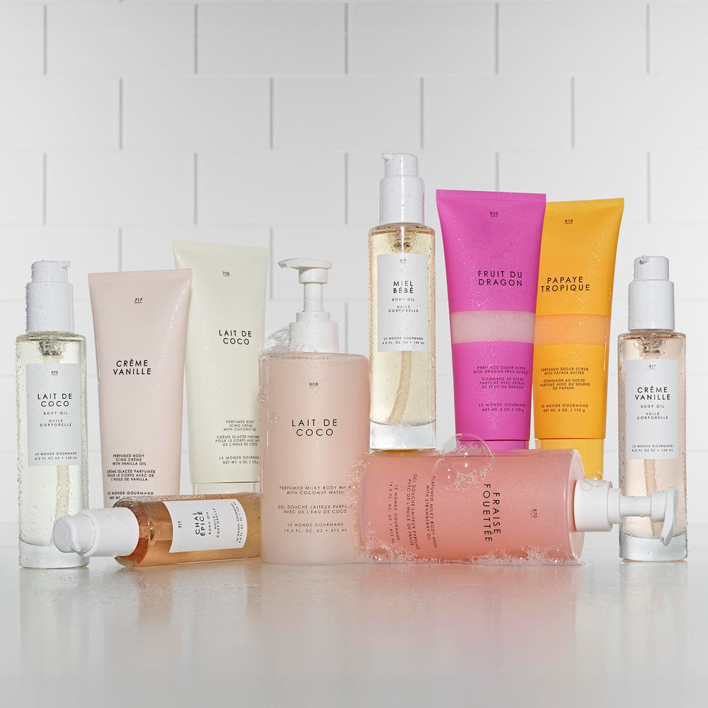 Le Monde Gourmand Miel Bébé skin glow after application
