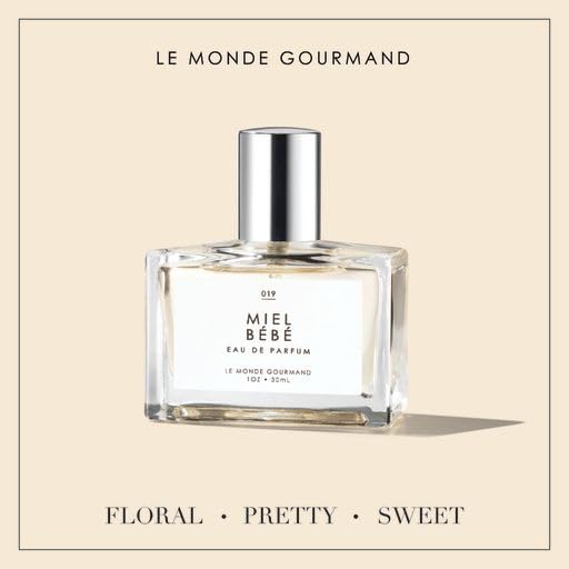 Le Monde Gourmand Miel Bébé vegan cruelty-free branding signals clean fragrance.