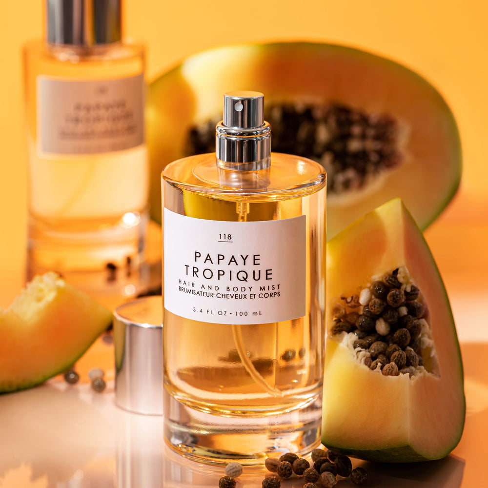 Le Monde Gourmand Papaye Tropique sandalwood note for calm fragrance aura