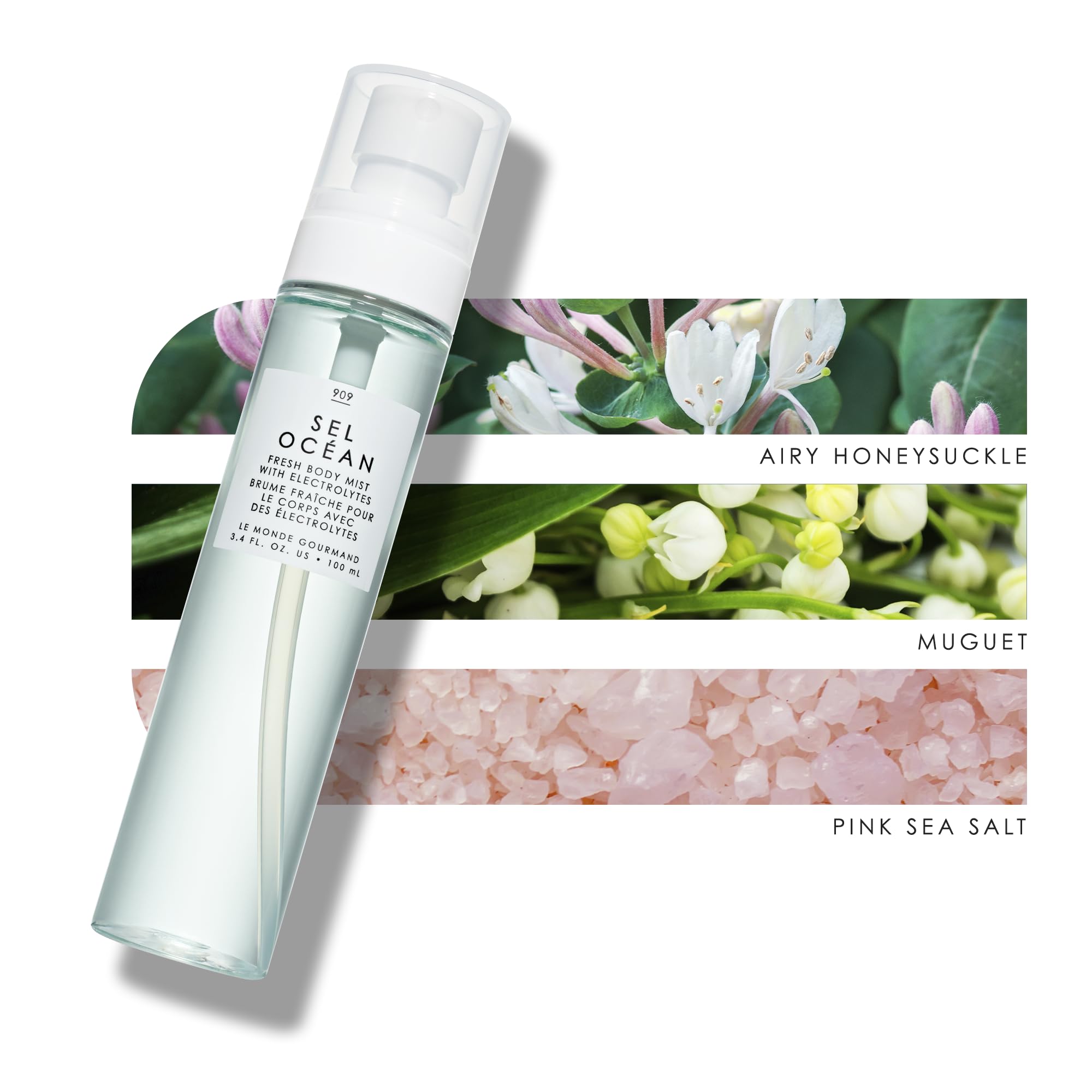 Le Monde Gourmand Sel Océan Fresh Mist spray-on-skin for a quick pick-me-up.