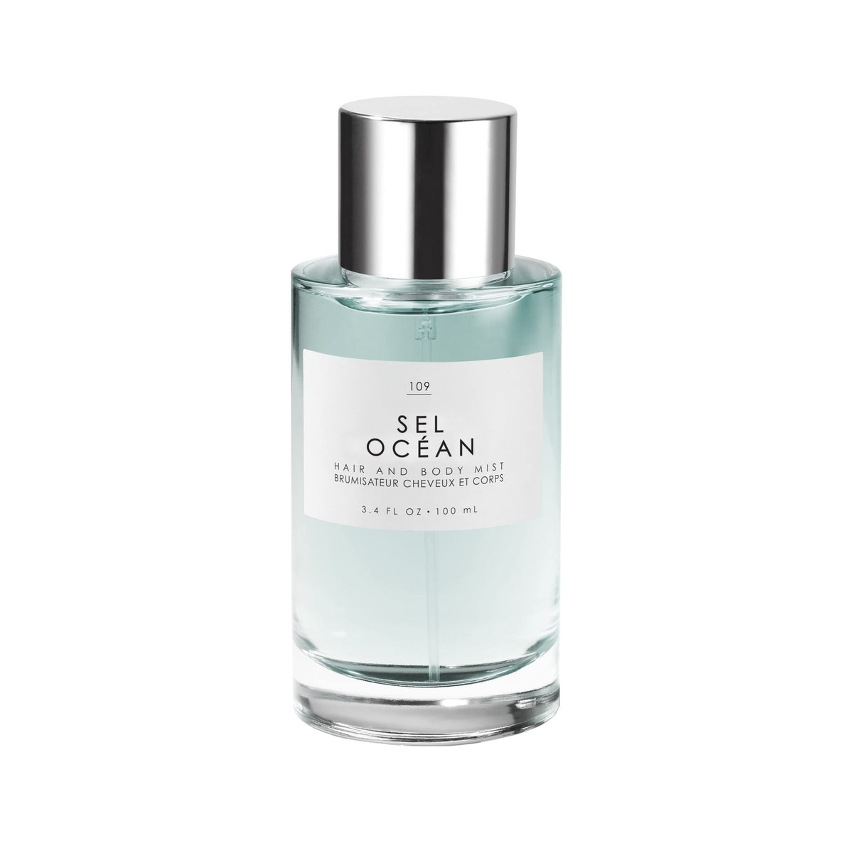 Le Monde Gourmand Sel Océan hair mist bottle adds a light, refreshing fragrance