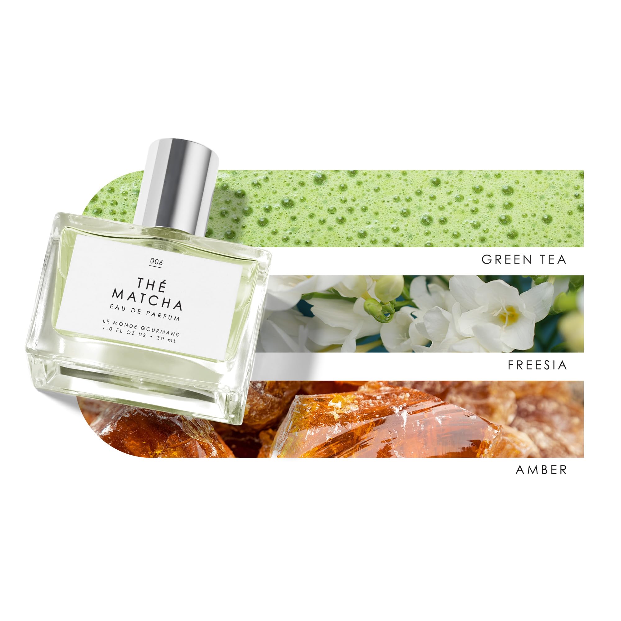 Cap detail of Le Monde Gourmand Thé Matcha highlighting premium packaging.