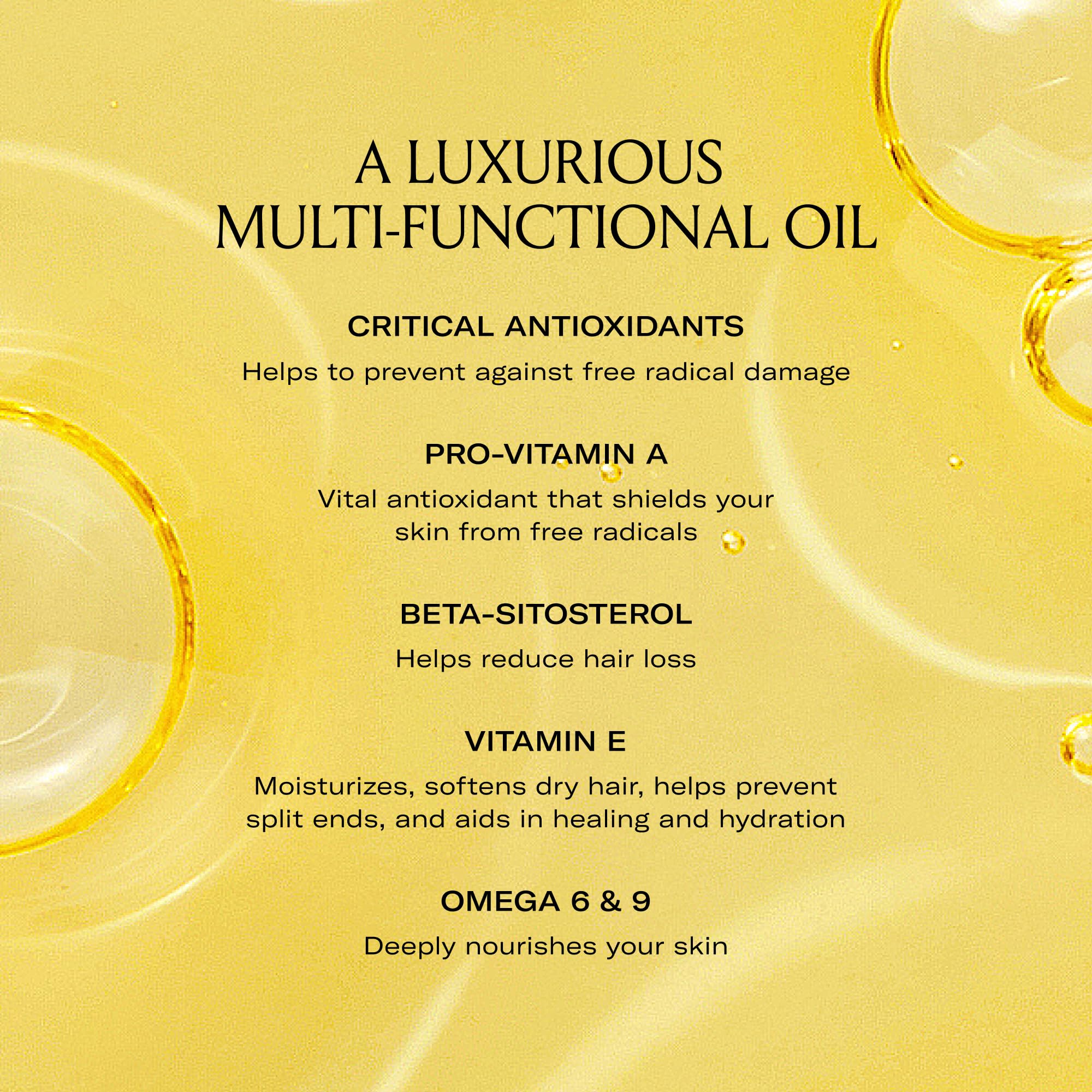Le Prunier Plum Beauty Oil massaged into skin for instant nourishment.