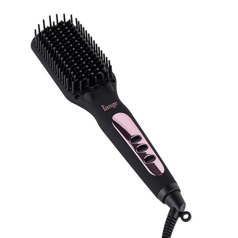 L'ANGE HAIR Le Vite LCD display demonstrates precise temperature for controlled styling.