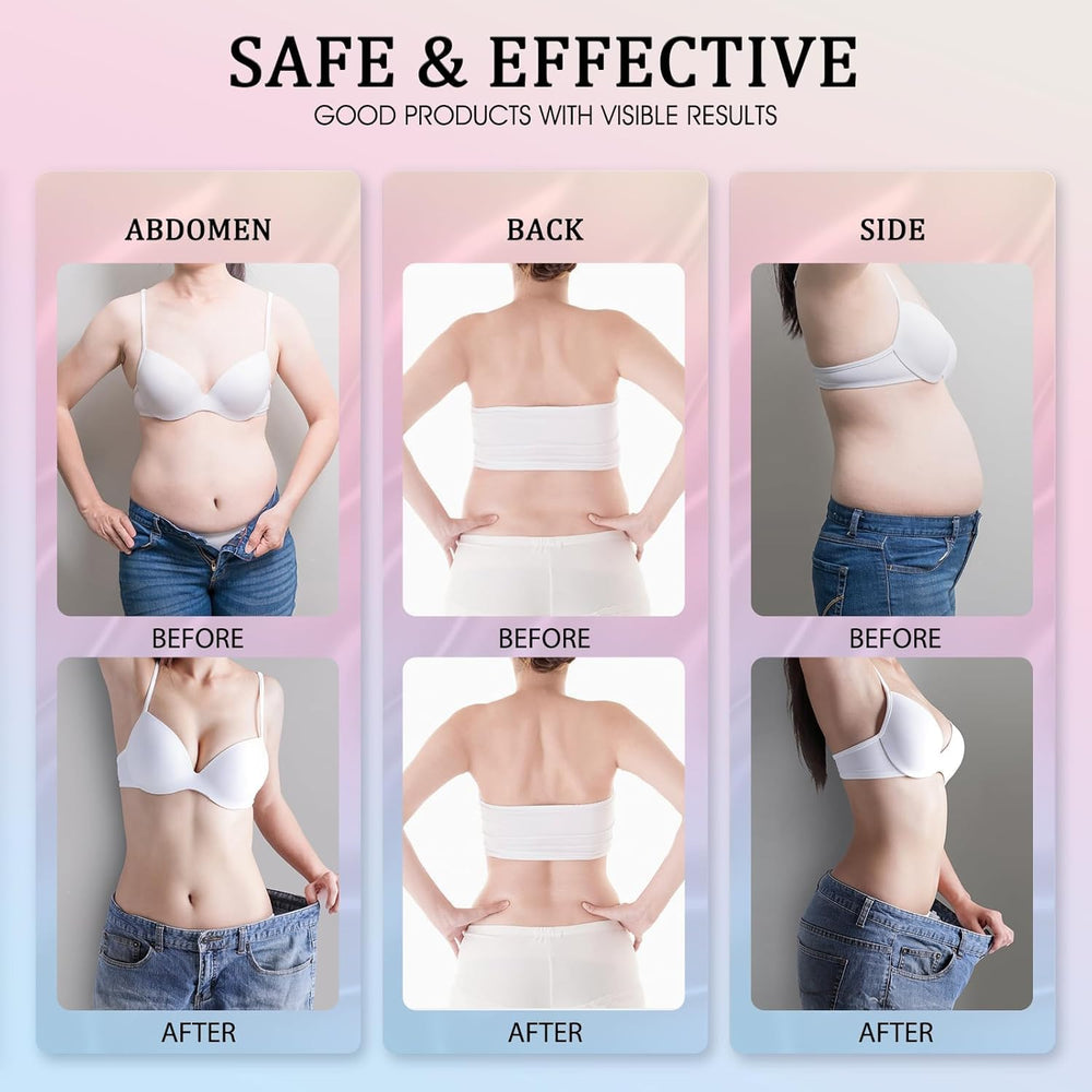 Leadyeah B Flat Belly Firming Cream applied on skin for tummy and thighs.